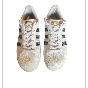 Women’s Adidas Superstar Snakeskin Sneakers, size US 7.5